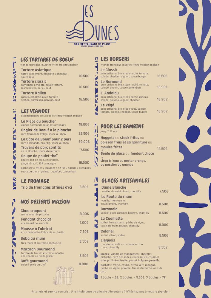 Les Dunes - Menu Image 2