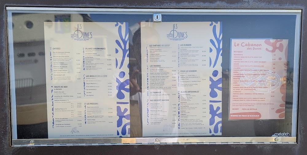 Les Dunes - Menu Image 4